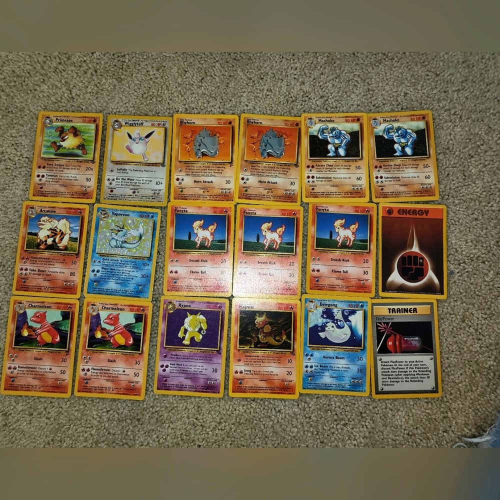 First edition pokemon cards 1995,96 and 98